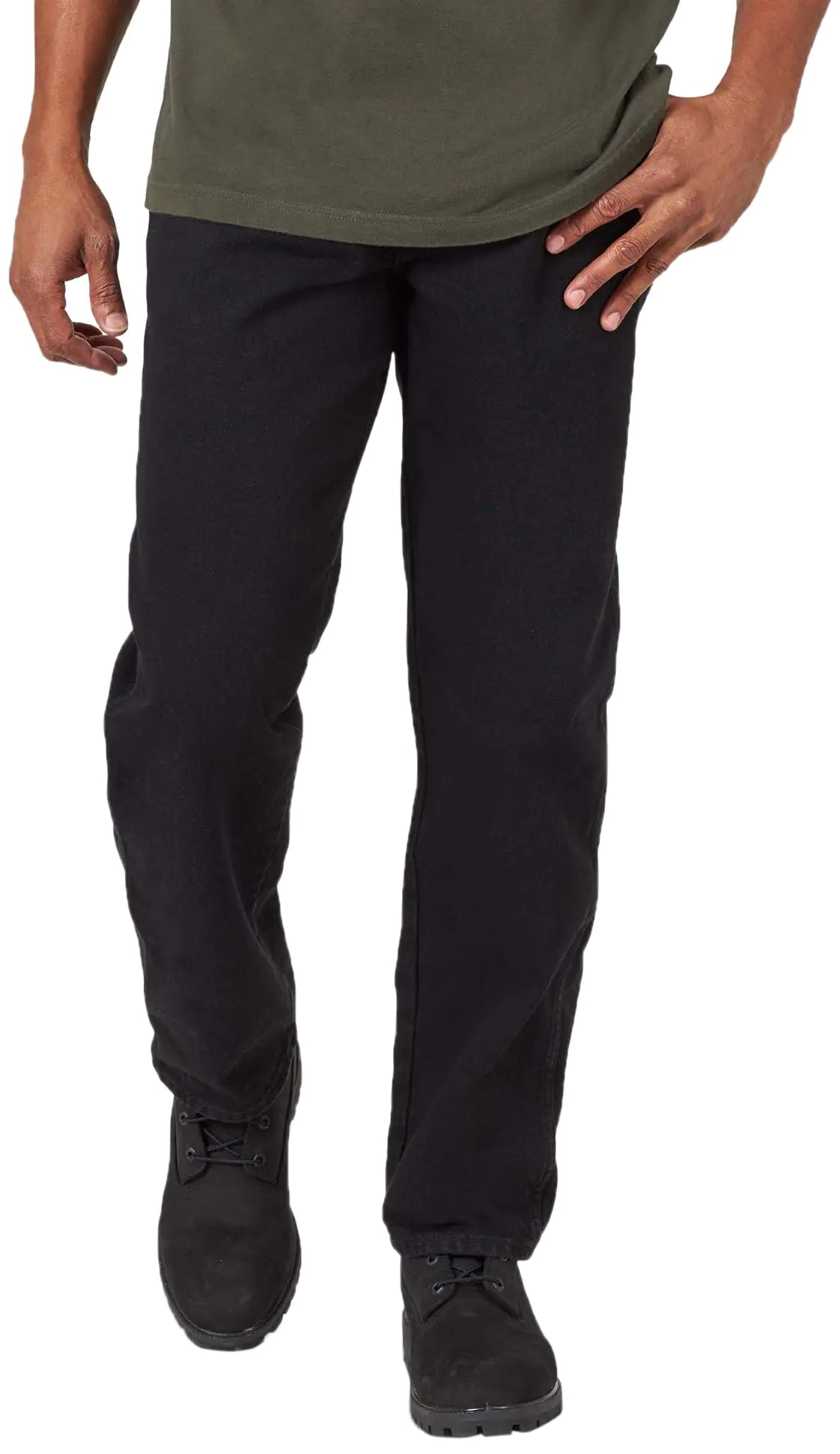 Rustler - Pantalon classique décontracté pour homme - 48 l x 29 l - Noir