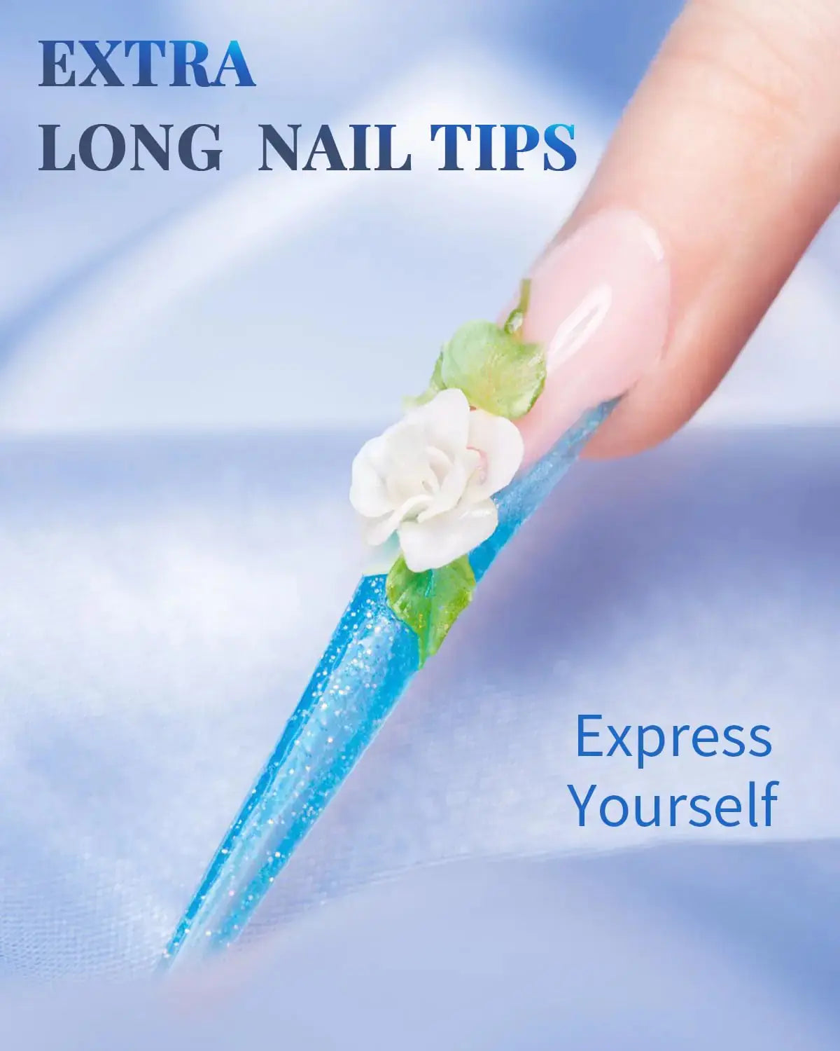 MORGLES Coffin Nail Tips 240PCS Extra Long Acrylic Nail Tips_Vivareflex_Online
