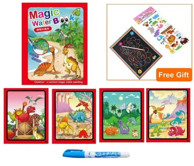 Magic Water Drawing Coloring  Book - Vivareflex Online