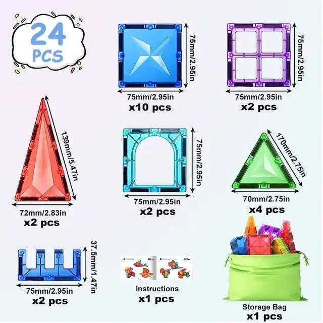 Magnetic Blocks Toys For Kids - Vivareflex Online