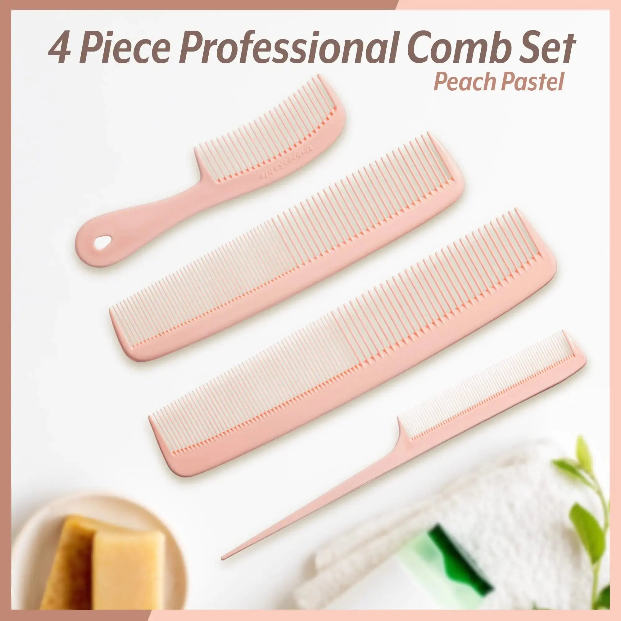 4 Piece Professional Comb Set_Vivareflex_Online
