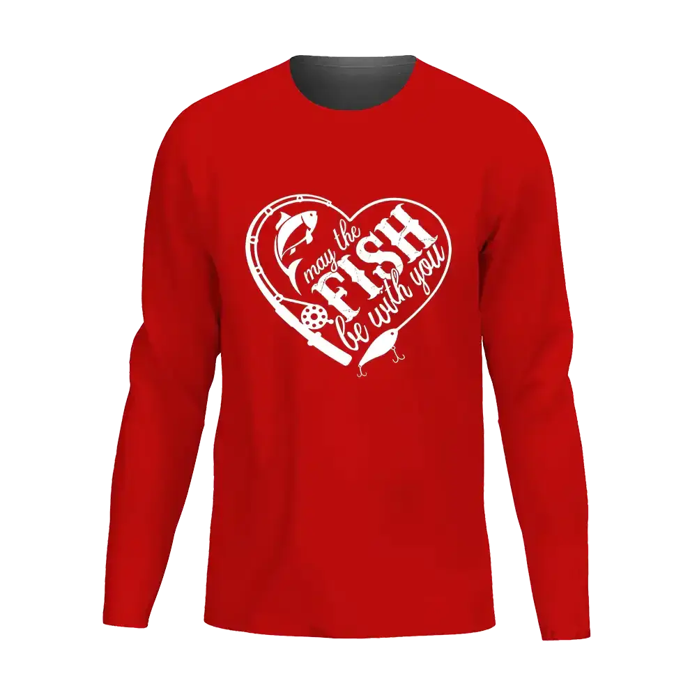 May The Fish Be With You Men Long Sleeve Shirt Vivareflex Online