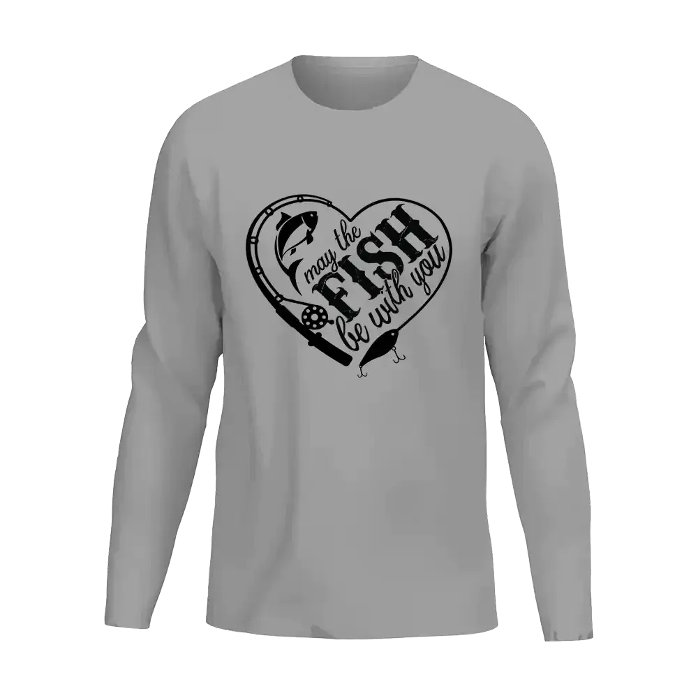 May The Fish Be With You Men Long Sleeve Shirt Vivareflex Online