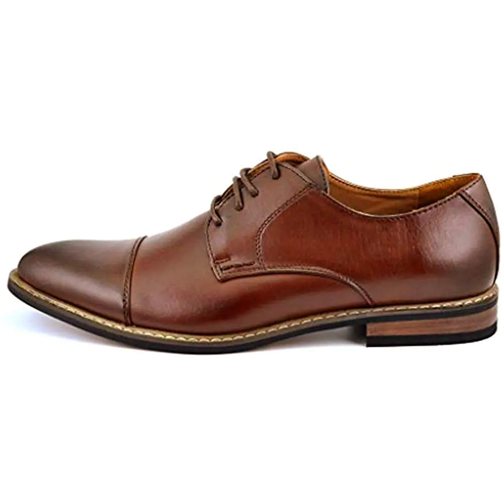 Bruno Moda Italy Men's Prince Classic Modern Formal Oxford Wingtip Lace Up Dress Shoes - Vivareflex Online