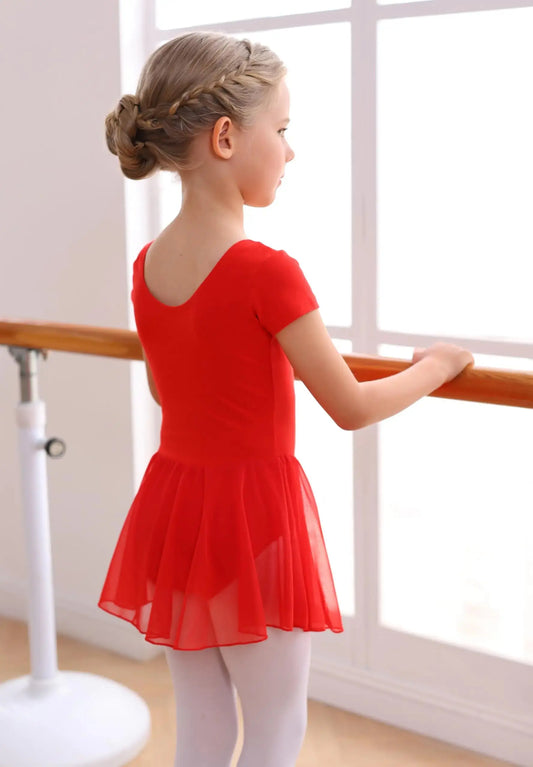 MdnMd Toddler Girls Ballet Leotards with Skirt_Vivareflex_Online