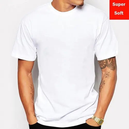 Man Summer Super soft white T shirts Men Short Sleeve Vivareflex Online