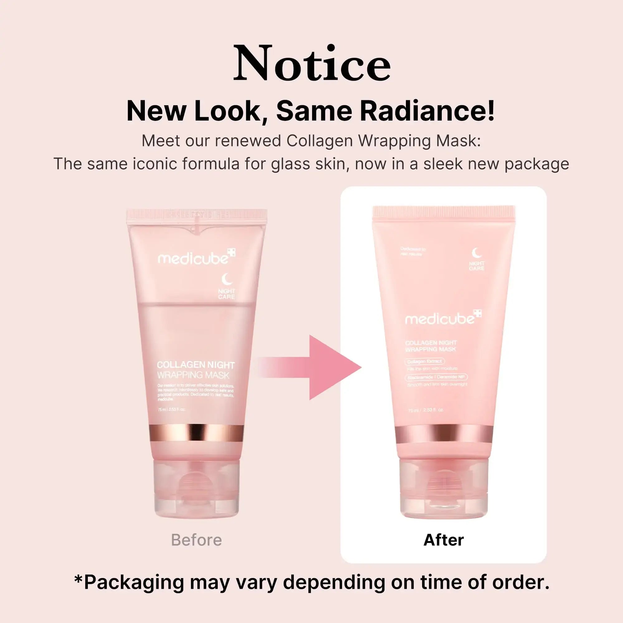 Medicube Collagen Overnight Wrapping Peel-Off Facial Mask Pack - Elasticity & Hydration Care - Vivareflex Online