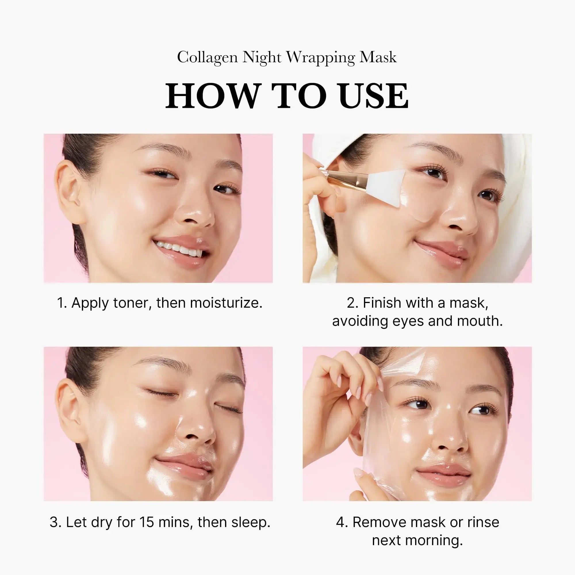 Medicube Collagen Overnight Wrapping Peel-Off Facial Mask Pack - Elasticity & Hydration Care - Vivareflex Online