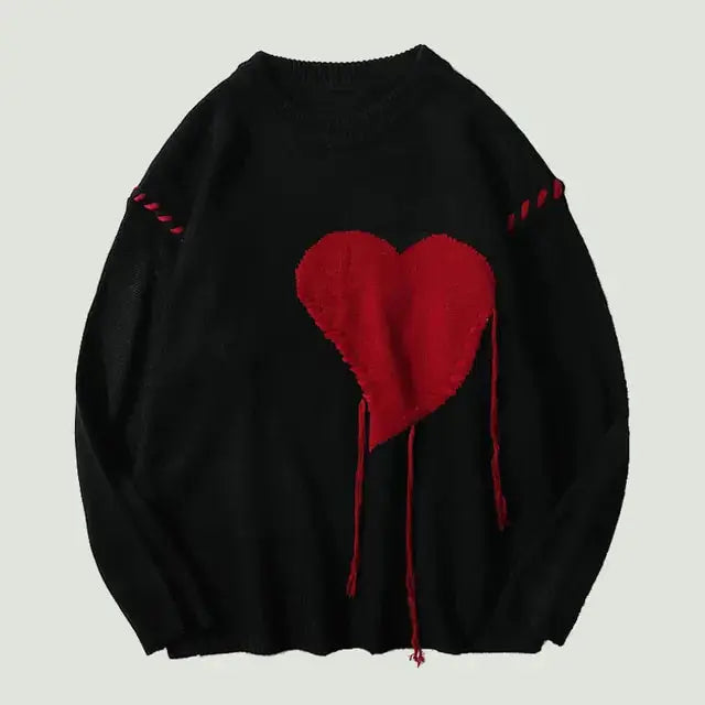Men Hip Hop Vintage Casual Loose O-Neck College Style Pullover Couples Vivareflex Online