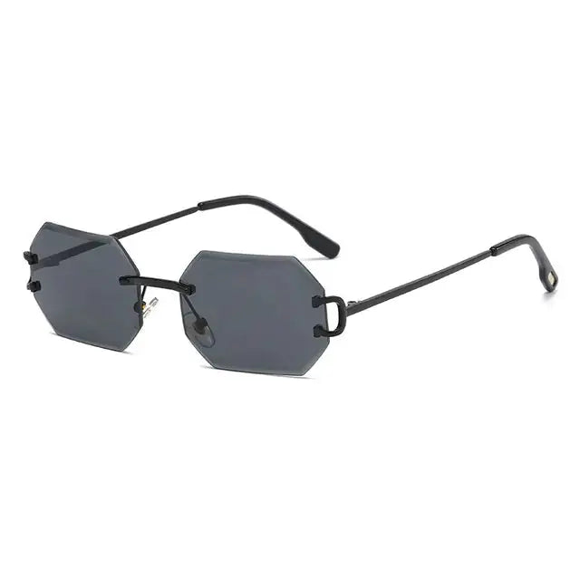 Men Rimless Octagonal Vintage Shades Vivareflex Online
