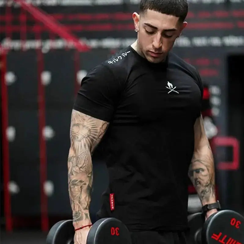 Men T Shirts Fashion Summer Bodybuilding Letter Vivareflex Online