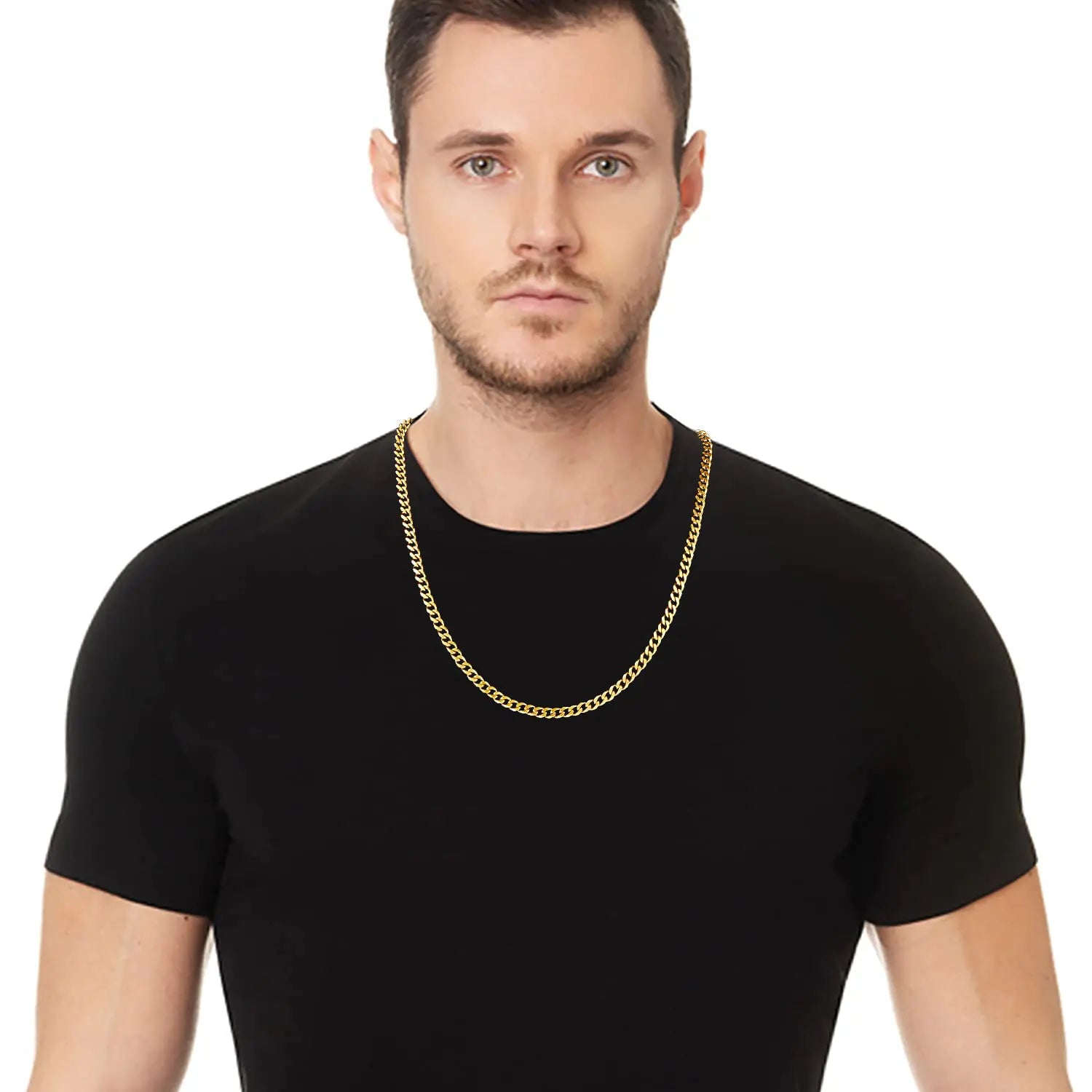 Mens  Stainless Steel Necklace 28 Inch_Vivareflex_Online