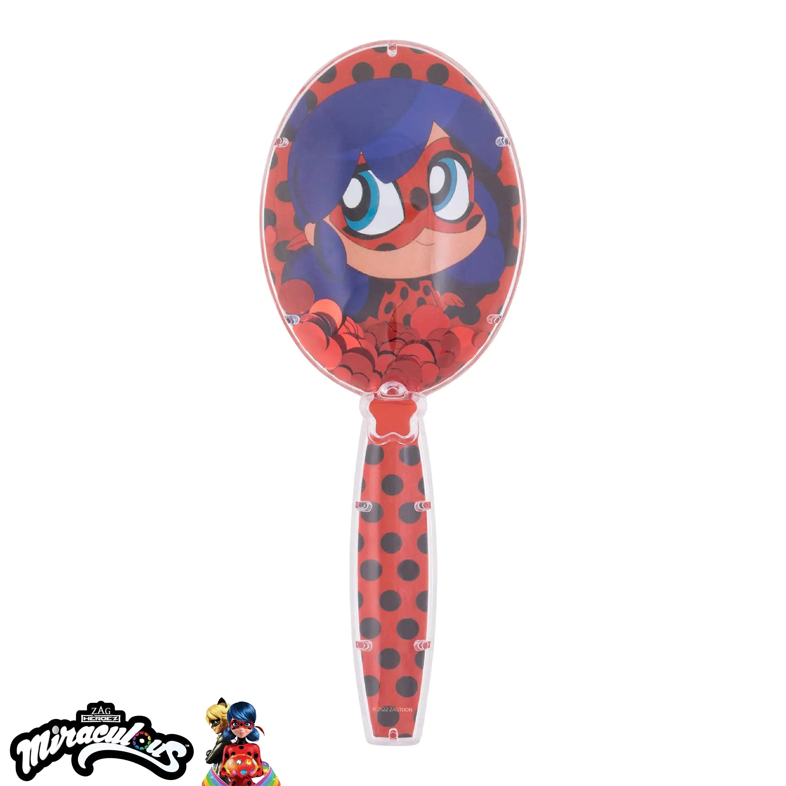 Miraculous Hair Brush with Magical Sparkling Stars - Ladybug Confetti Kids_Vivareflex_Online