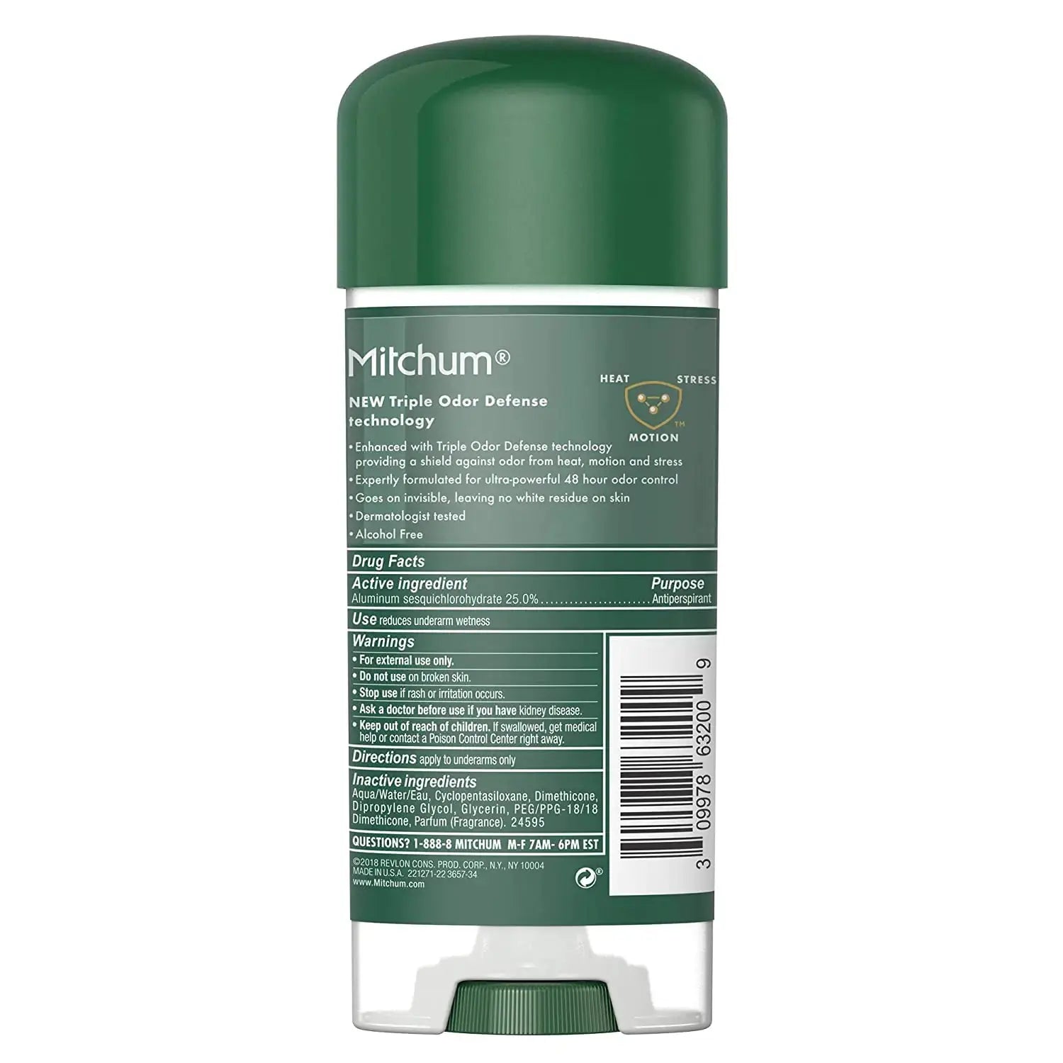 Mitchum Anti-Perspirant & Deodorant, Clear Gel, Unscented, 3.4 oz (96 g) 3.4 Ounce (Pack of 1) - Vivareflex Online