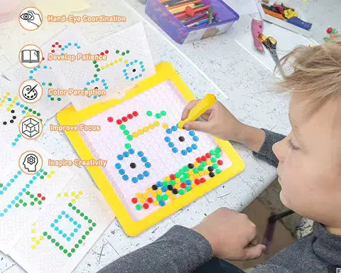 Montessori Magnetic Dots Board - Vivareflex Online
