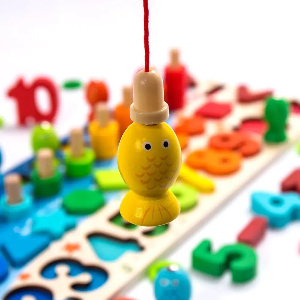 Montessori Wooden Geometric Puzzle for Kids - Vivareflex Online
