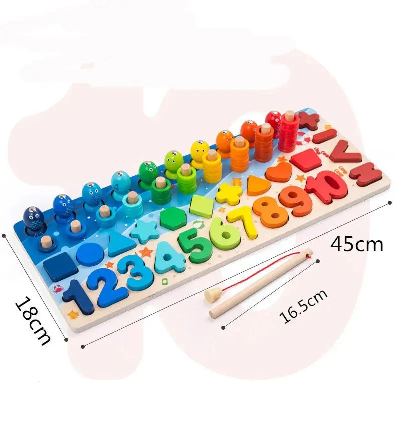 Montessori Wooden Geometric Puzzle for Kids - Vivareflex Online