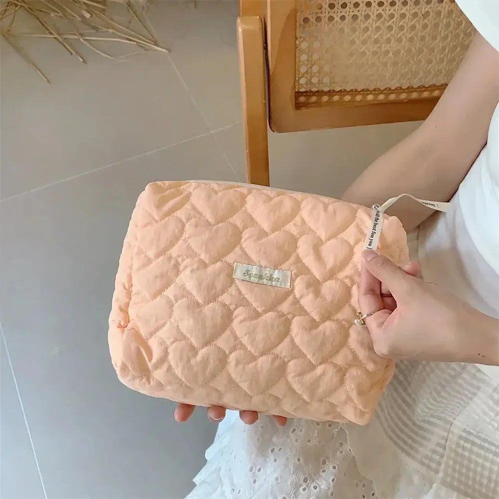 Multifunctional Cosmetic Bag Large Capacity Love Storage Bags Cute Simple Portable Makeup Bags Travel Organizer Women Clutch Bag Ultimate Bag Store