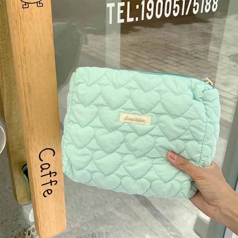 Multifunctional Cosmetic Bag Large Capacity Love Storage Bags Cute Simple Portable Makeup Bags Travel Organizer Women Clutch Bag Ultimate Bag Store