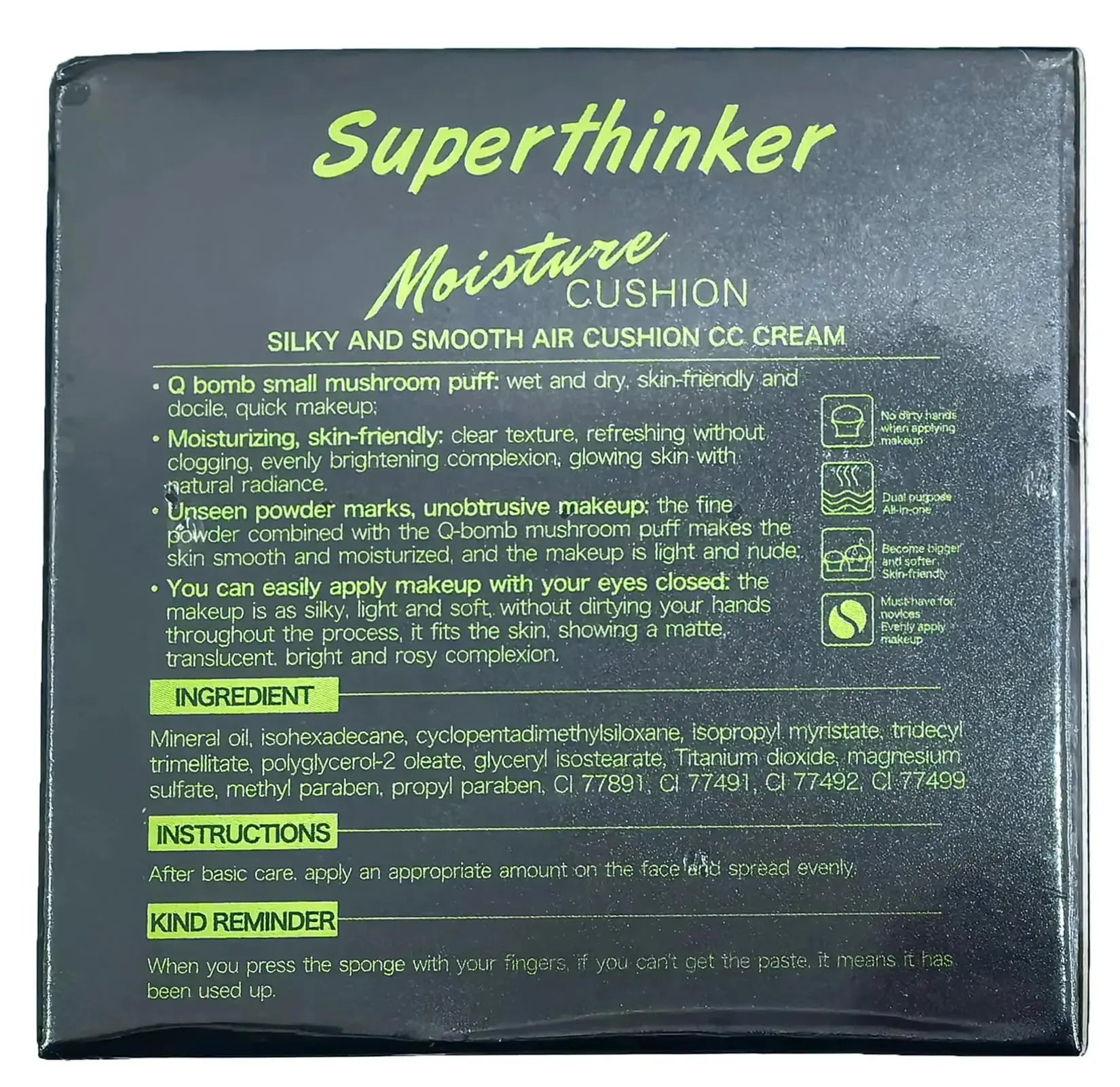 Mushroom Head Air Cushion CC Cream - Hydrating & Long-Lasting Coverage - Vivareflex Online