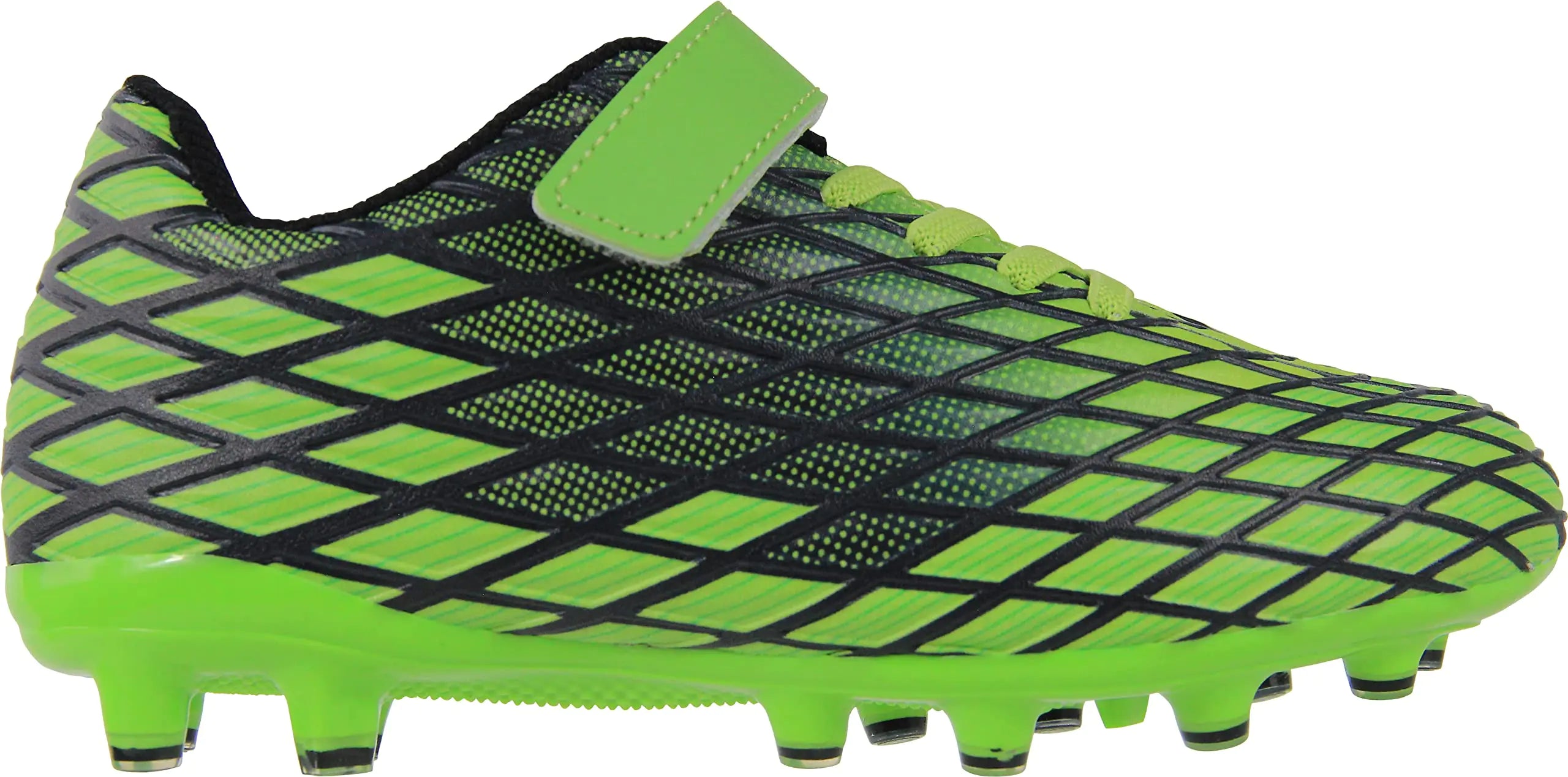 Kids Soccer Cleats Outdoor Firm Ground Athletic Shoes 11 Little Kid Green - Vivareflex Online