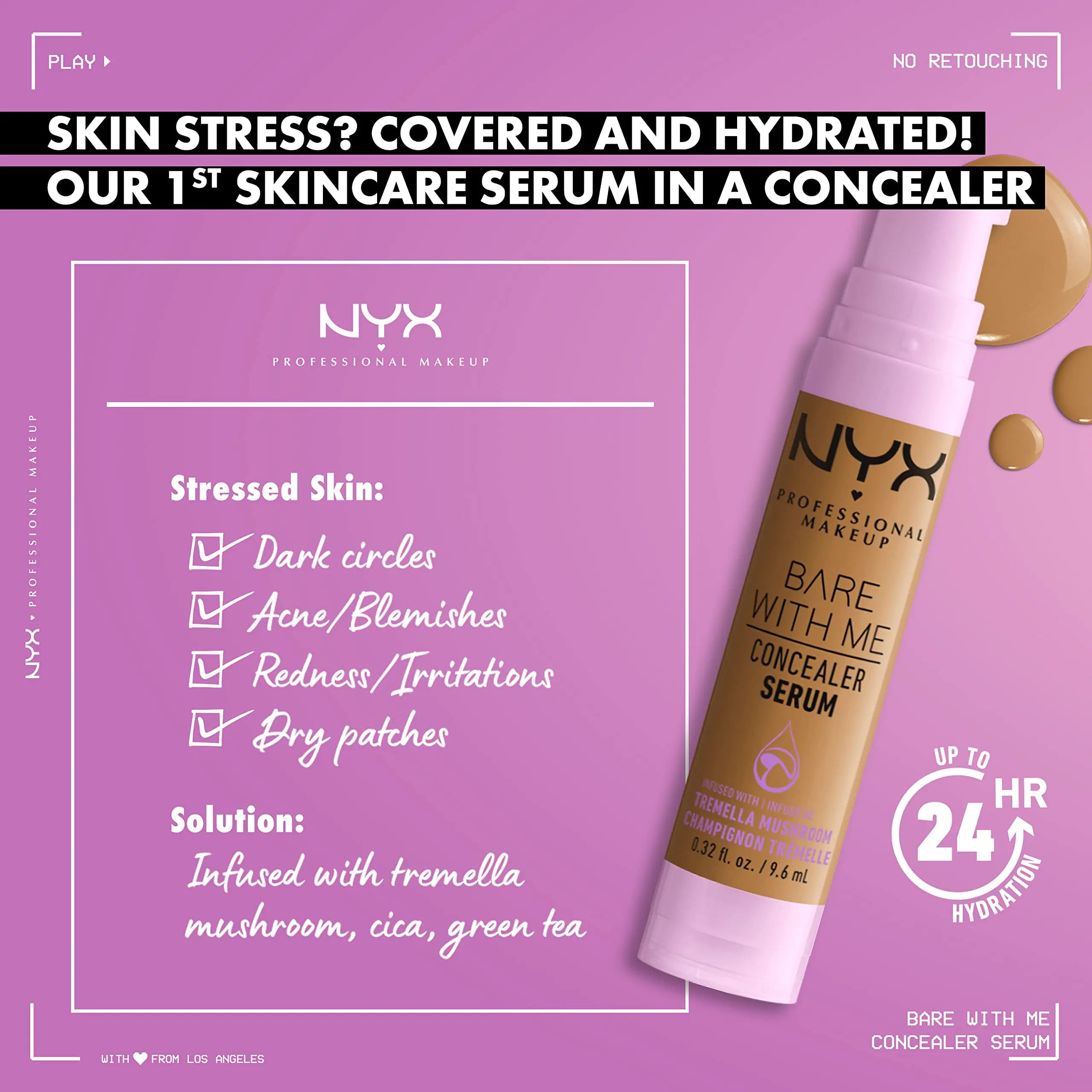 NYX PROFESSIONAL MAKEUP Bare With Concealer Serum_Vivareflex_Online