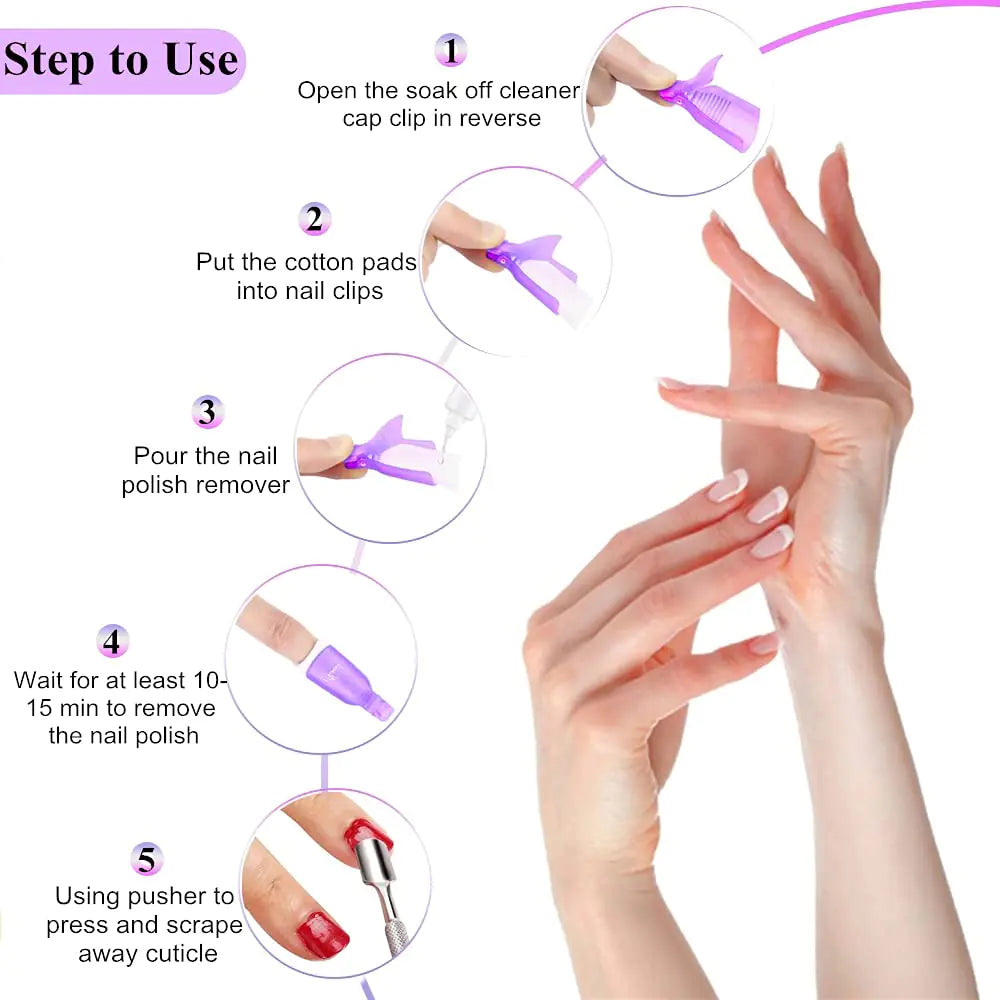 Nail Polish Gel Remover Tools_Vivareflex_Online