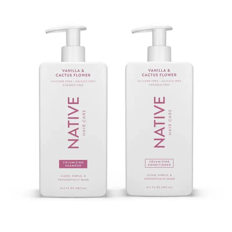 Native Vanilla & Cactus Flower Strengthening Shampoo & Conditioner Set – 16.5 fl oz - Vivareflex Online