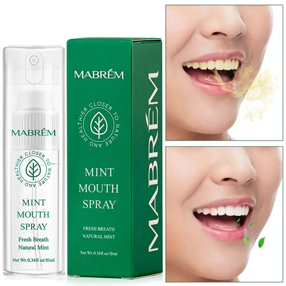 Natural Mint Oral Spray: Freshens Breath - Vivareflex Online