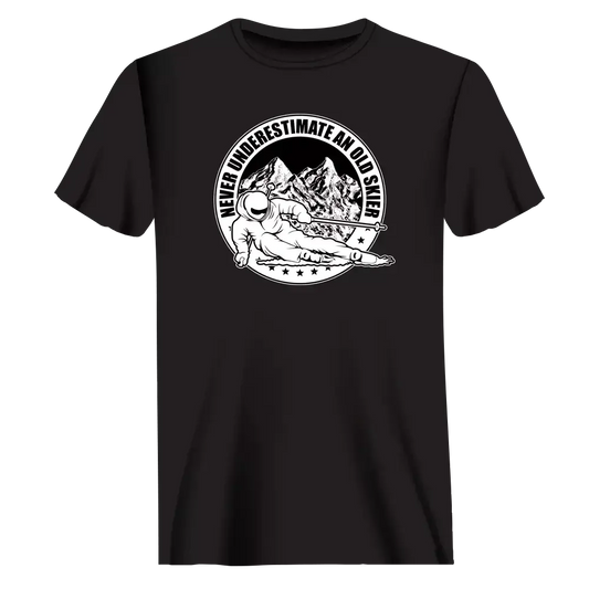 Never Underestimate An Old Skier T-Shirt for Men Vivareflex Online