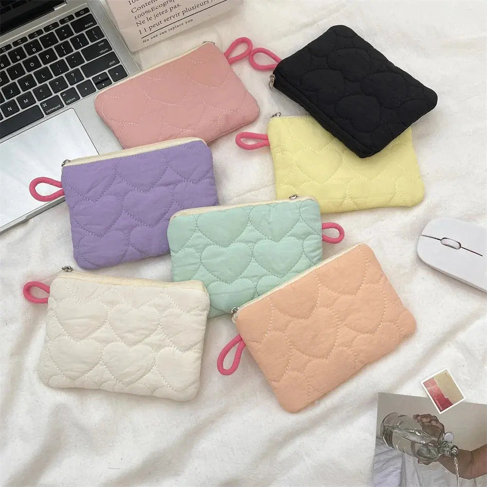 New Cute Candy Color Coin Purses Small Canvas Coin Wallet Lady Girls Earphone Coin Key Money Storage Bag Zipper Pouch Ultimate Bag Store