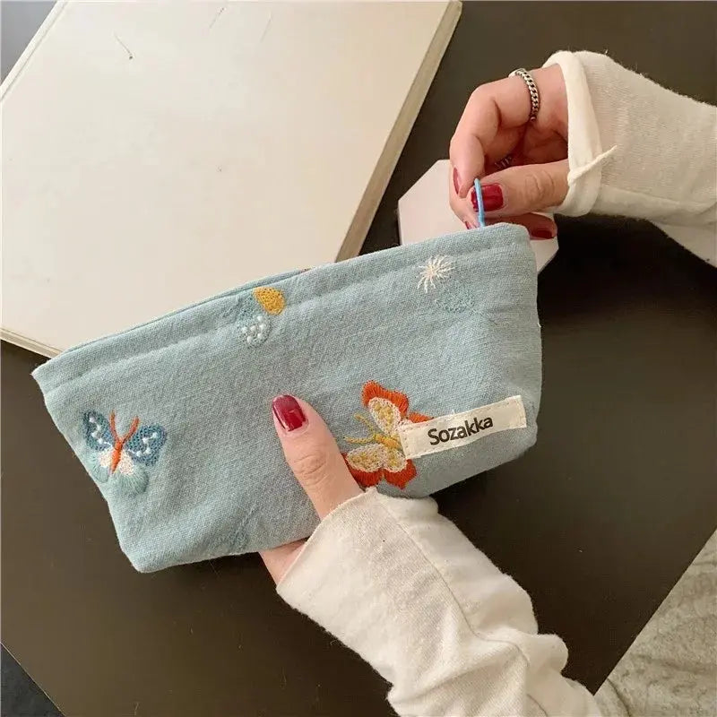 New Flower Pattern Women Makeup Bag Toiletries Cosmetic Organizer Zipper Bag Travel Wash Pouch Cosmetic Bag Make Up Storage Case Ultimate Bag Store