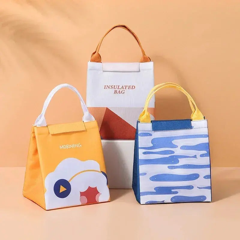 New Insulated Lunch Box Thermal Bag Large Capacity Food Zipper Storage Bags Container for Women Cooler Travel Picnic Handbags Ultimate Bag Store