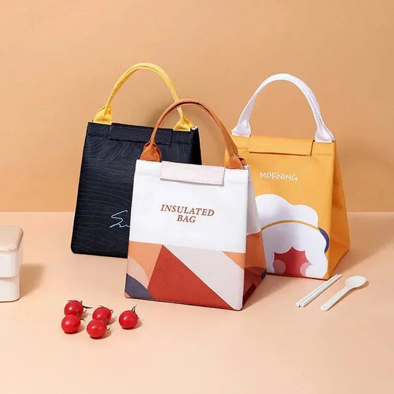 New Insulated Lunch Box Thermal Bag Large Capacity Food Zipper Storage Bags Container for Women Cooler Travel Picnic Handbags Ultimate Bag Store