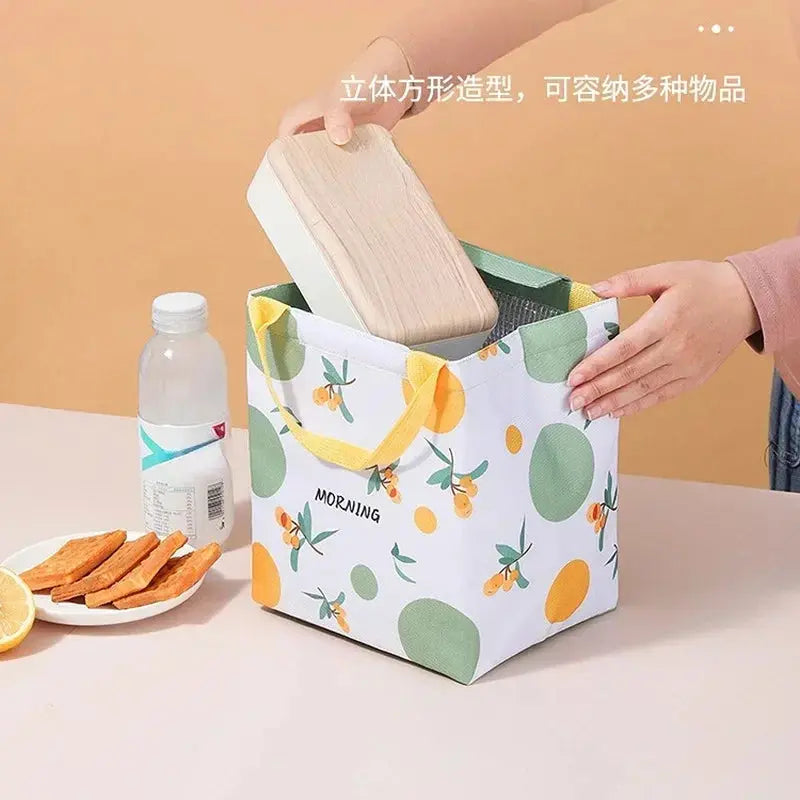 New Insulated Lunch Box Thermal Bag Large Capacity Food Zipper Storage Bags Container for Women Cooler Travel Picnic Handbags Ultimate Bag Store