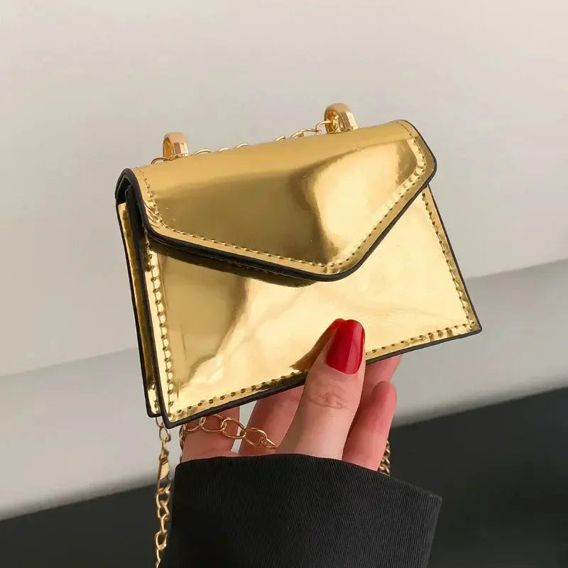 New Laser Shoulder Bag Mini Cute Chain Lipstick Makeup Small Square Bag Fashion Women Crossbody Bag Coin Pouch Ultimate Bag Store