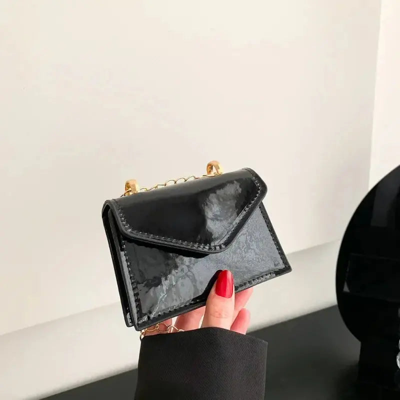 New Laser Shoulder Bag Mini Cute Chain Lipstick Makeup Small Square Bag Fashion Women Crossbody Bag Coin Pouch Ultimate Bag Store