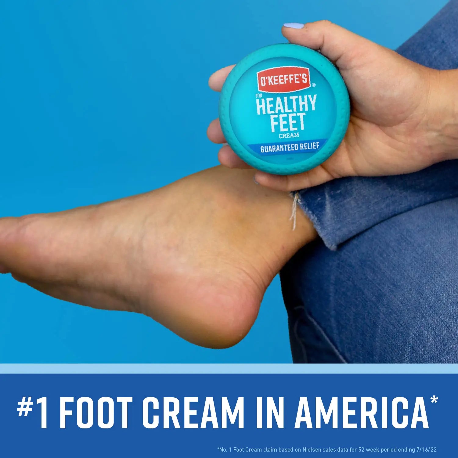 O'Keeffe's for Healthy Feet Foot Cream; Guaranteed Relief for Extremely Dry; Cracked Feet; Instantly Boosts Moisture Levels; 6.4 Ounce Jar; Value Size; (Pack of 1) 1 - Pack