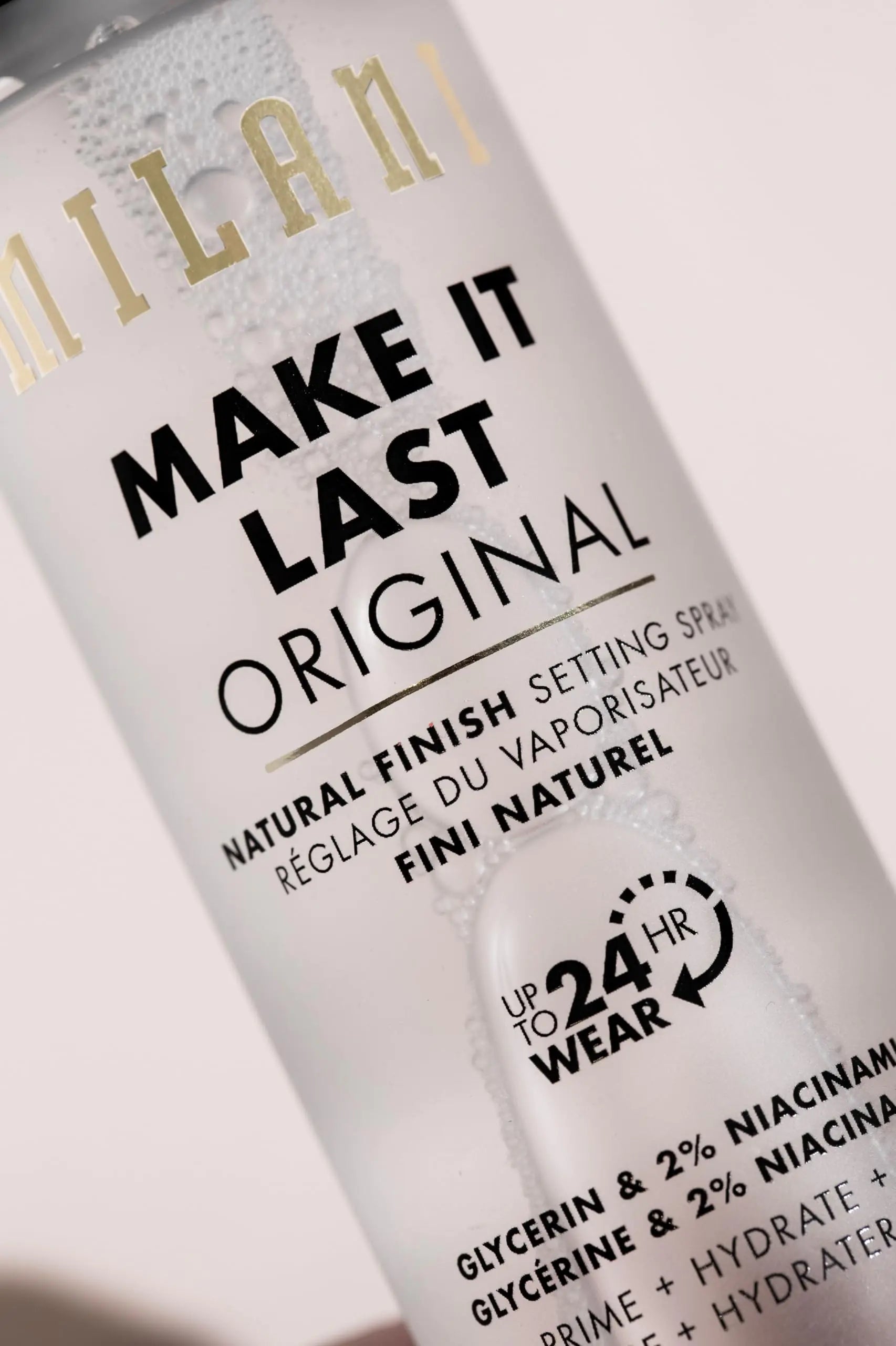 Milani Make It Last Original - Spray fijador de acabado natural Spray fijador y base 3 en 1: Prime + Correct + Set Spray y base de acabado de maquillaje - Spray y base de maquillaje de larga duración 2.03 Fl. Oz 