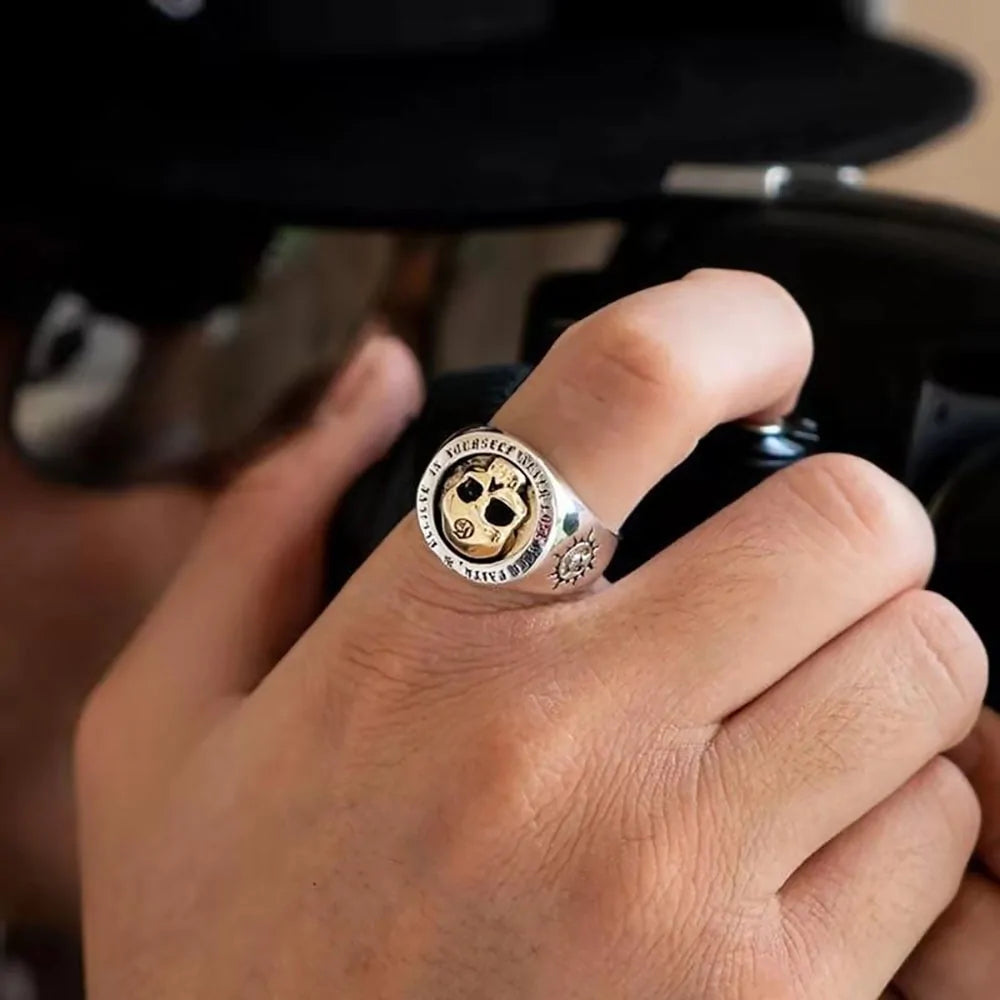 Vintage Skull Rings for Men: Domineering Hip-hop Punk Rock Jewelry Vivareflex Online