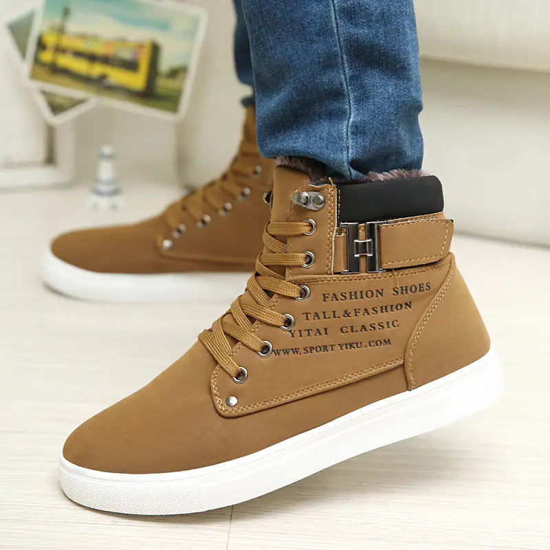 Hot Men Shoes Fashion Warm Fur Winter Men Boots Vivareflex Online