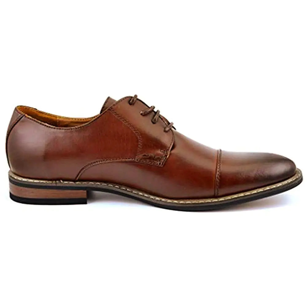 Chaussures habillées à lacets à bout golf classiques et modernes pour hommes de Bruno Moda Italy Prince