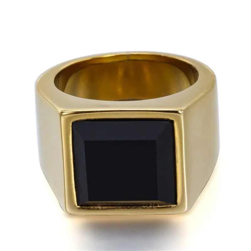 ZORCVENS Black Stone Rings for Men Vivareflex Online