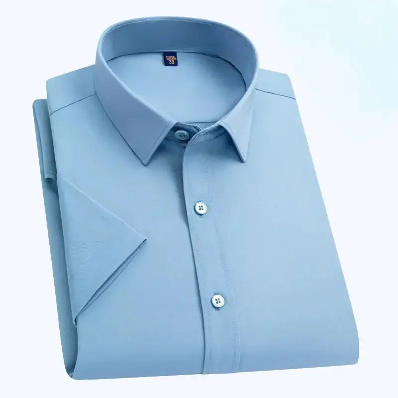 Oil Stain Proof Waterproof Hydrophobic Men Short Sleeve Business White Shirt Vivareflex Online