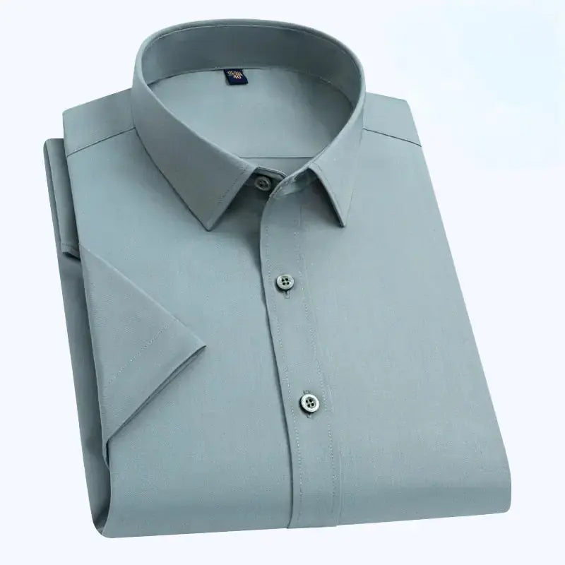 Oil Stain Proof Waterproof Hydrophobic Men Short Sleeve Business White Shirt Vivareflex Online
