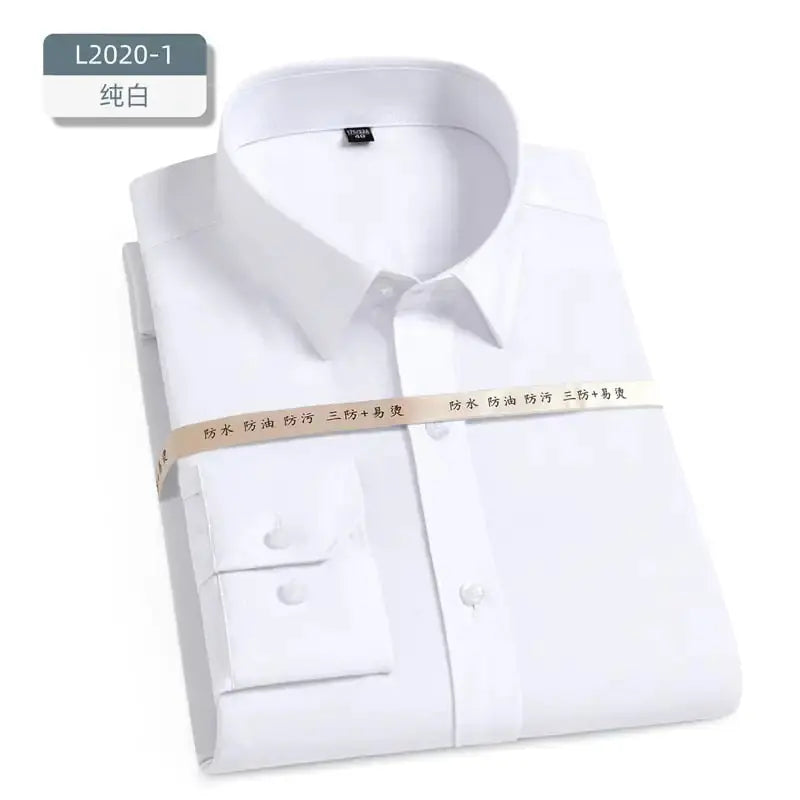 Oil Stain Proof Waterproof Hydrophobic Men Short Sleeve Business White Shirt Vivareflex Online