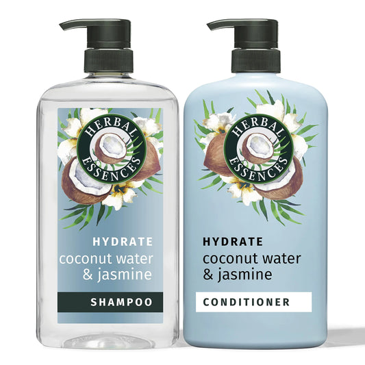 Herbal Essences Shampoo and Conditioner Set - for Dry Hair with Coconut Water & Jasmine