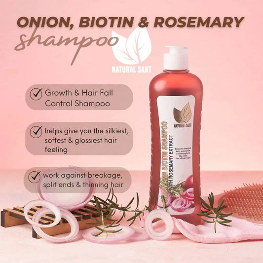 Onion Biotin & Rosemary Shampoo & Treatment - Stronger, Thicker, and Longer Hair - Vivareflex Online