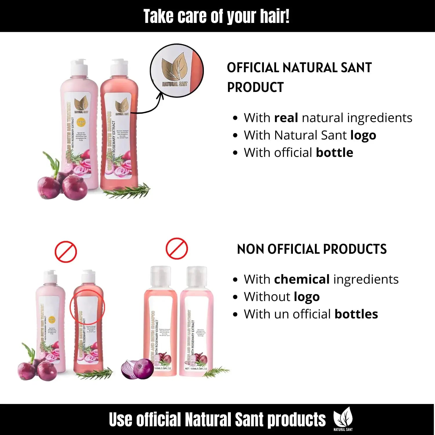 Onion Biotin & Rosemary Shampoo & Treatment - Stronger, Thicker, and Longer Hair - Vivareflex Online