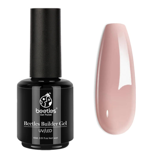 Beetles Builder Gel 7 en 1 Builder Strengthener Gel Nude Purple Gel Translucide Transparent Violet Dur Builder Extension pour Nail Art Base Gel Nécessaire Gel Polish Cadeaux pour Femmes Earthy Ground 0,5 Fl Oz (Pack de 1)